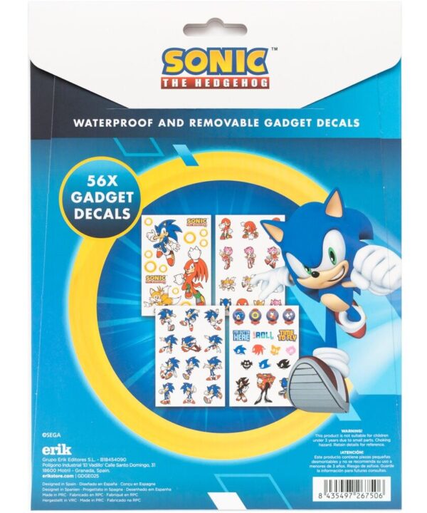 Set pegatinas reutilizables Sonic The Hedgehog - Imagen 3