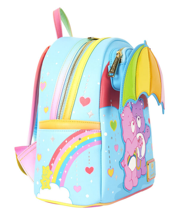 Mochila Arcoiris Osos Amorosos Loungefly 26cm - Imagen 3