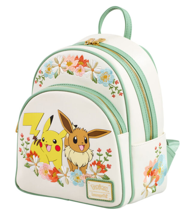 Mochila Pikachu & Eevee Floral Pokemon Loungefly - Imagen 2