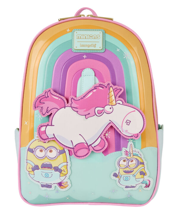 Mochila Fluffy Unicorn Minions Loungefly 30cm - Imagen 3
