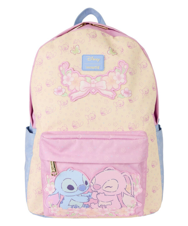 Mochila nylon Stitch & Angel Stitch Disney Loungefly 43cm - Imagen 1