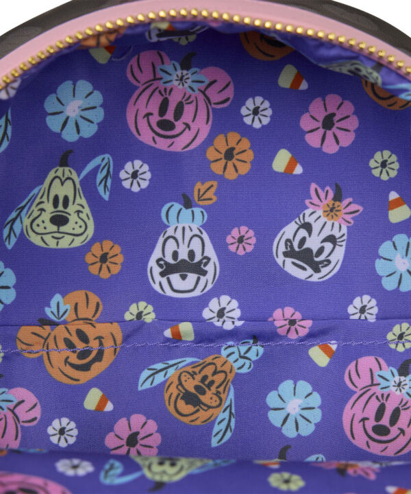 Mochila Pumpkin Minnie Disney Loungefly 26cm - Imagen 6