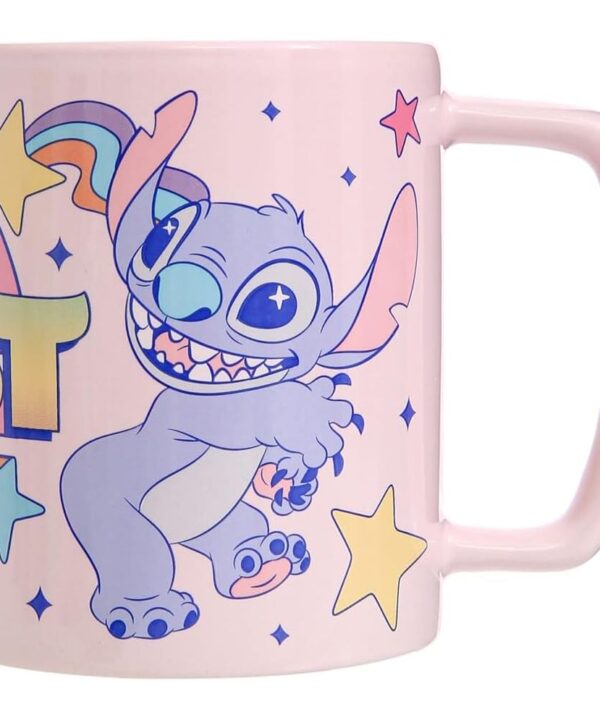Taza funda de peluche Angel & Stitch Disney 440ml - Imagen 3