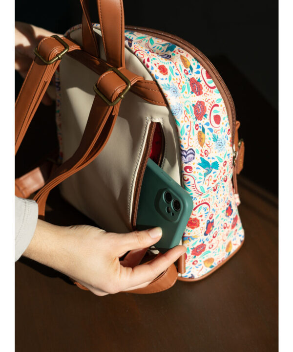 Mochila Viva la Vida Frida Kahlo 27cm - Imagen 3
