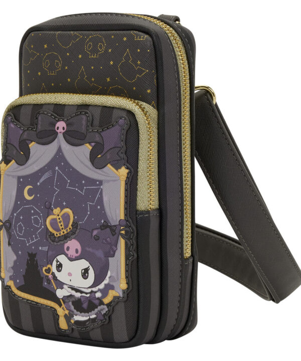 Bolso bandolera + Monedero 20th Anniversary Kuromi Hello Kitty Loungefly - Imagen 4