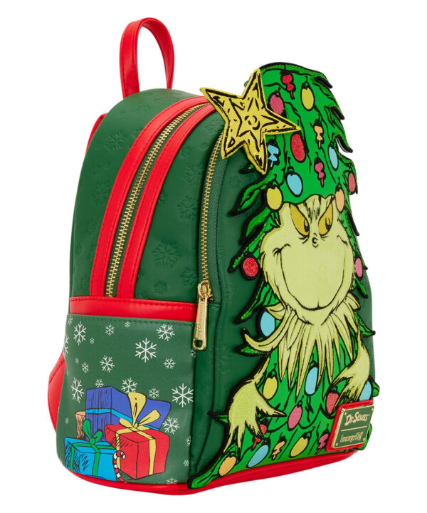 Mochila Dr. Seuss Holiday El Grinch Loungefly 26cm - Imagen 4