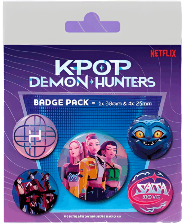 Blister 5 Insignias KPop Demon Hunters - Imagen 1
