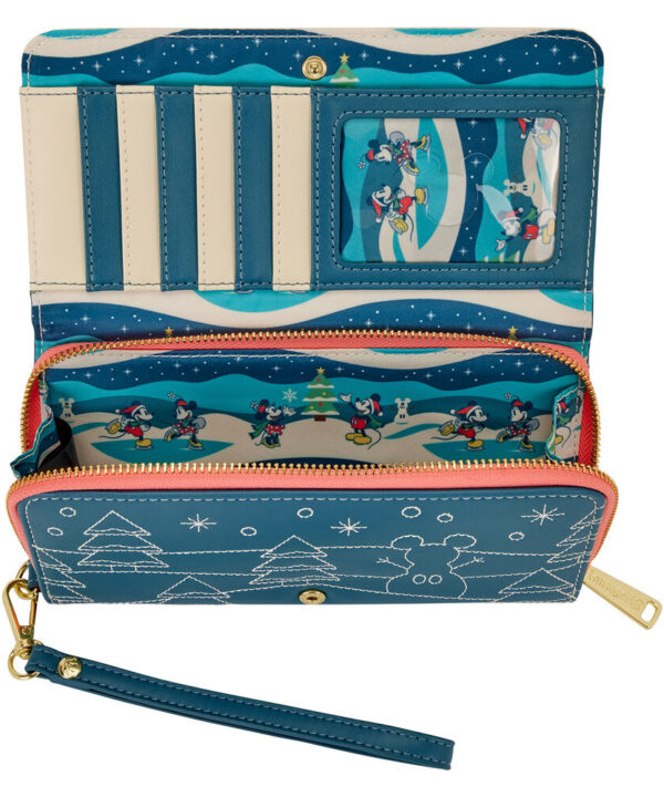 Cartera Mickey & Minnie Holiday Disney Loungefly - Imagen 4
