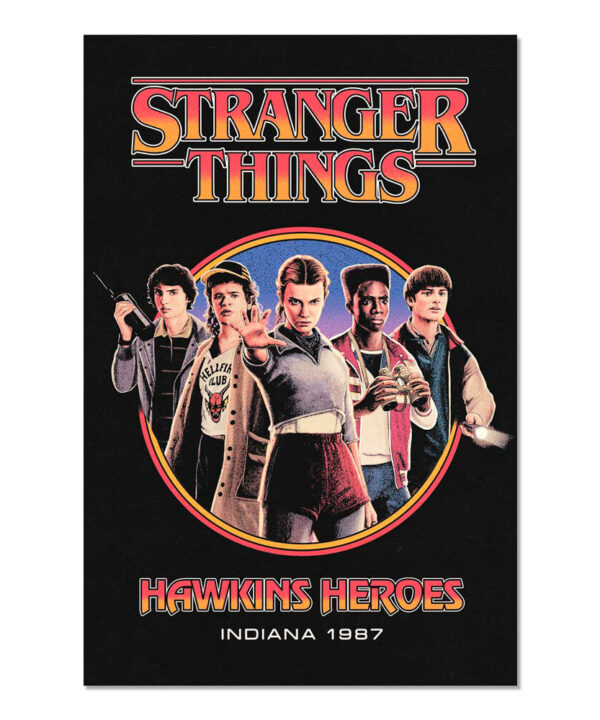 Poster Hawkins Heroes Stranger Things - Imagen 1