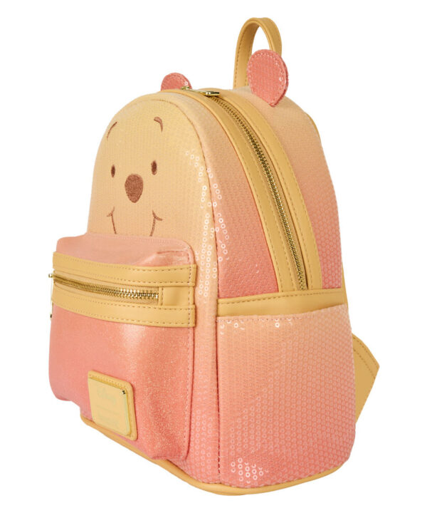 Mochila Sequin Glitter Winnie the Pooh Disney Loungefly - Imagen 3