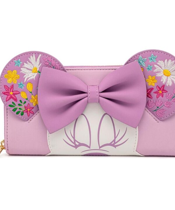 Cartera Holding Flowers Minnie Disney Loungefly - Imagen 1