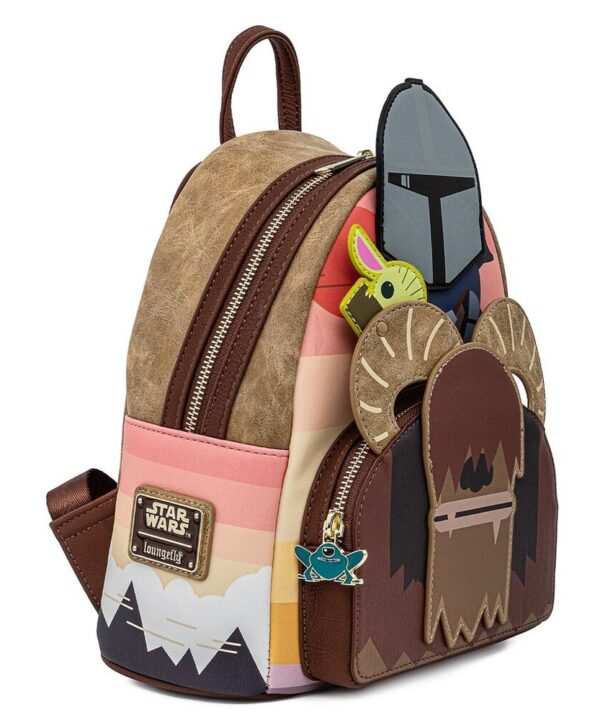 Mochila Mandalorian Bantha Ride Star Wars Loungefly 26cm - Imagen 3