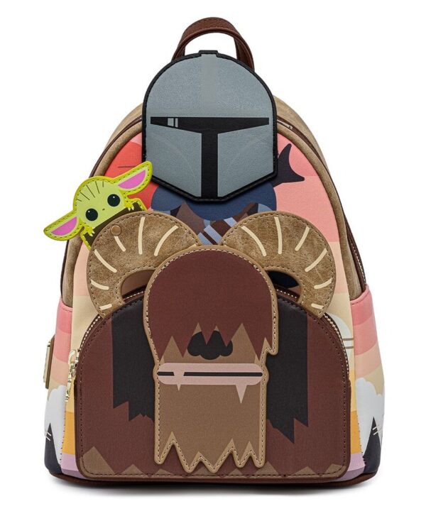 Mochila Mandalorian Bantha Ride Star Wars Loungefly 26cm - Imagen 1