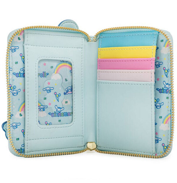 Tarjetero Cinnamaroll Unicorn Zip Sanrio Loungefly - Imagen 3