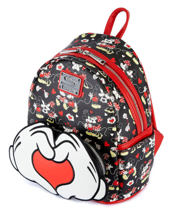 Mochila Love Mickey and Minnie Disney Loungefly 26cm - Imagen 3
