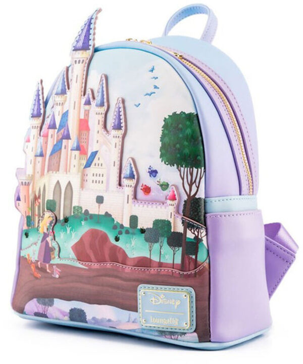 Mochila Castillo La Bella Durmiente Disney Loungefly 26cm - Imagen 1