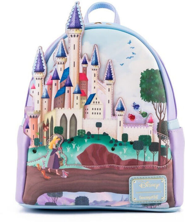 Mochila Castillo La Bella Durmiente Disney Loungefly 26cm - Imagen 2