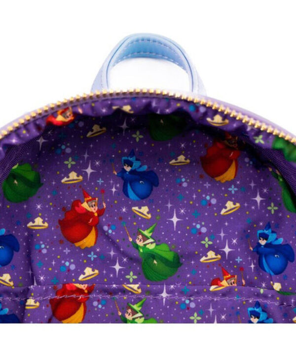 Mochila Castillo La Bella Durmiente Disney Loungefly 26cm - Imagen 5