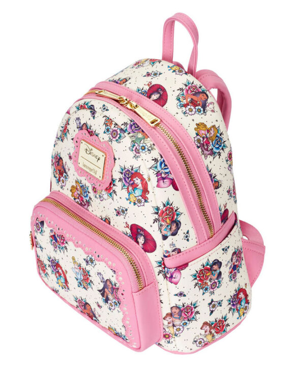 Mochila Floral Tattoo Princess Disney Loungefly 26cm - Imagen 2
