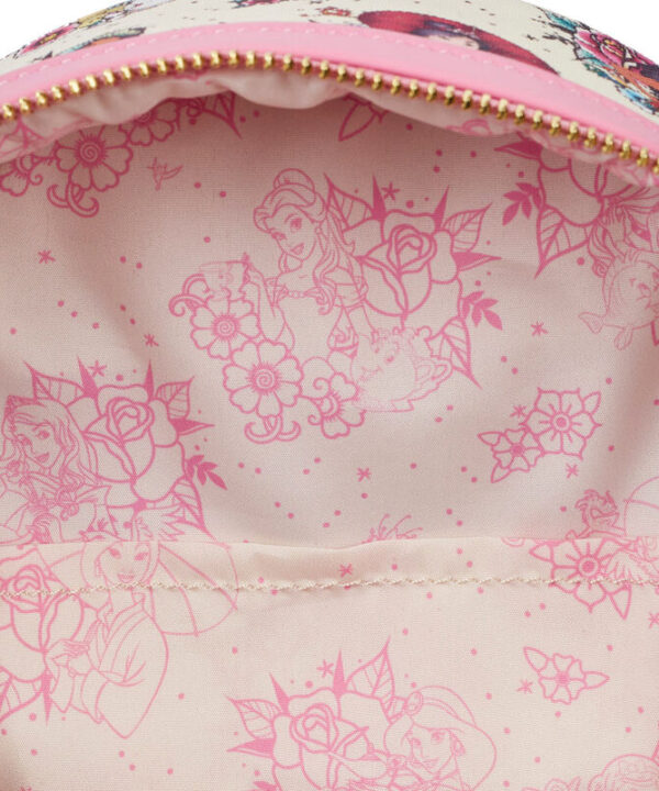 Mochila Floral Tattoo Princess Disney Loungefly 26cm - Imagen 6