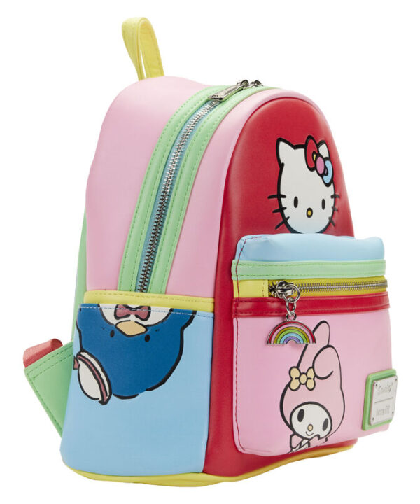 Mochila Color Block Hello Kitty and Friends Sanrio Loungefly 26cm - Imagen 4