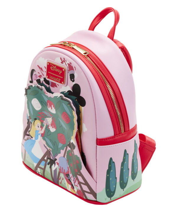 Mochila Rosas Alicia en el Pais de las Maravillas Disney Loungefly 26cm - Imagen 3